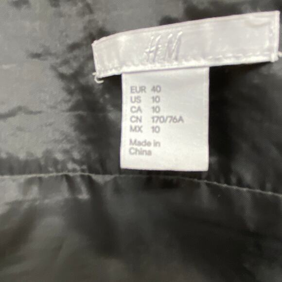 H&M Low Waist Elegant Mini Wrap Skirt Size 10 A-Line Thick Lined Warm - Picture 9 of 11